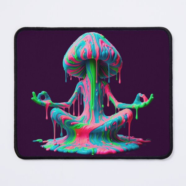 Item preview, Psychedelic Mushroom Meditation – Trippy Zen Art designed and sold by SHHCreations.