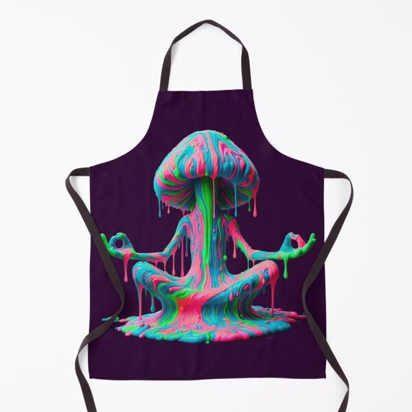 Item preview, Psychedelic Mushroom Meditation – Trippy Zen Art designed and sold by SHHCreations.