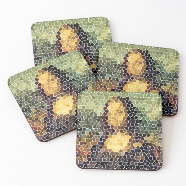 Item preview, The Mona Lisa - Stained glass style designed and sold by Panneaux et signalisations - NPOITEVIN.
