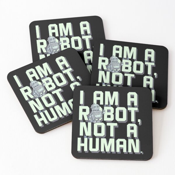Item preview, I AM A ROBOT, NOT A HUMAN designed and sold by MofazStyle.