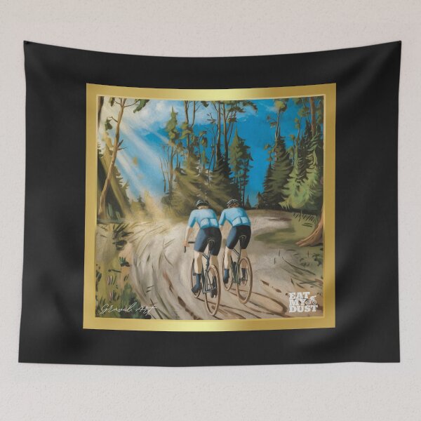 Item preview, Cycling Art - Gravel With A Mate - Eat My Dust designed and sold by EatMyDust-Bike.