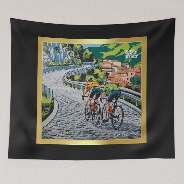Item preview, Cycling Art - Still Better Than The Roads At Home - Eat My Dust designed and sold by EatMyDust-Bike.