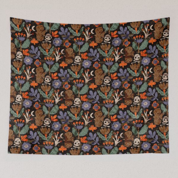 Item preview, Folksy Halloween Night Garden designed and sold by BinkyMcKee.