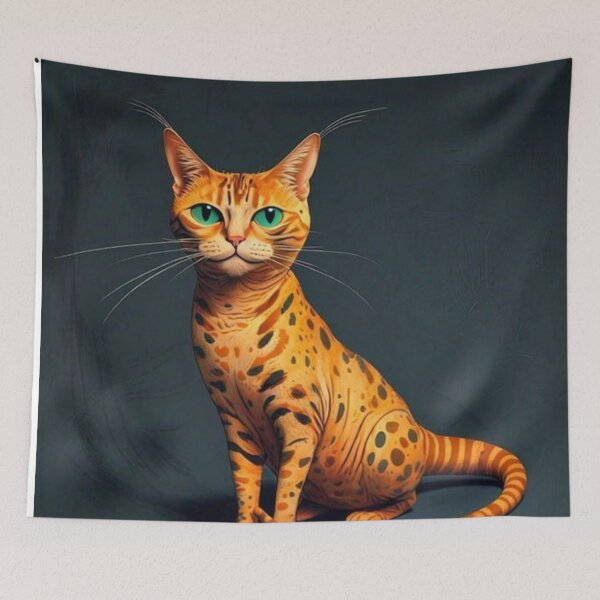 Item preview, Mozz The Mottled Cat designed and sold by Owl-o-the-wisp.