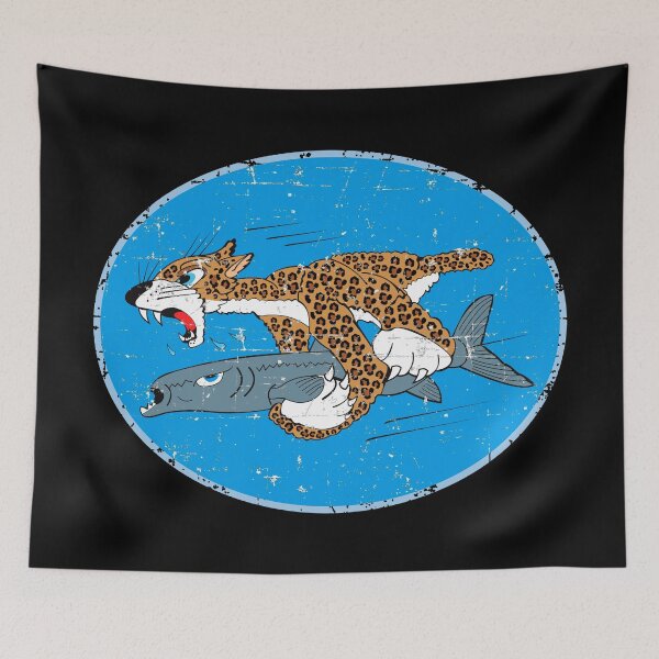 Item preview, USN VC-13 Cat Baby Flat Top Patch - Grunge Style designed and sold by pzd501.
