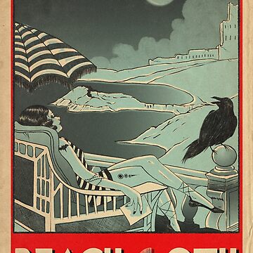 Artwork thumbnail, Beach Goth: Vintage Travel Summer Vacation by Caviglia
