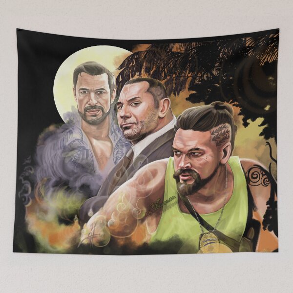 Item preview, Jason Momoa Dave Bautista Claes Bang Painting designed and sold by AK-Hevonen.