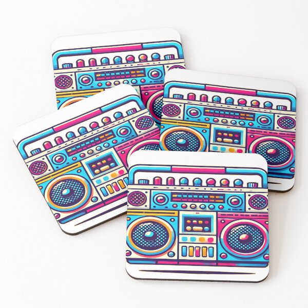 Item preview, Retro 80s Boombox Design designed and sold by Genady.