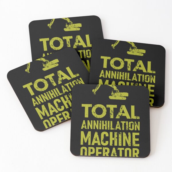 Item preview, total annihilation machine operator - a gift for an excavator operator designed and sold by chaaval.
