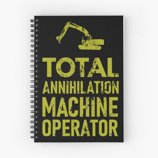 Item preview, total annihilation machine operator - a gift for an excavator operator designed and sold by chaaval.