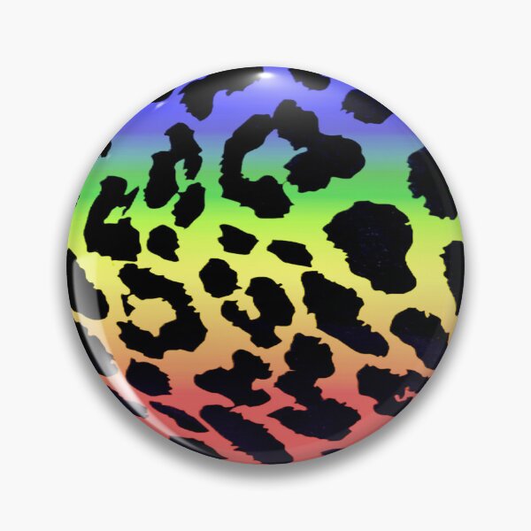 Item preview, neon rainbow leopard print pattern designed and sold by meuliasshop.