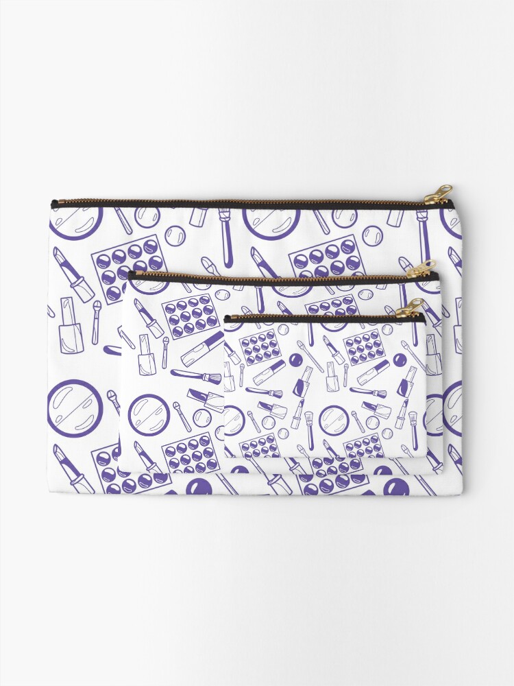 Discover Beauty Cosmetic Minimalistic Flat Line Makeup Bag