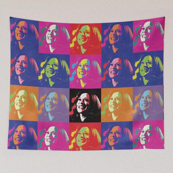 Item preview, Kamala Harris  Smiling at DNC - Joyful Warrior designed and sold by Thelittlelord.