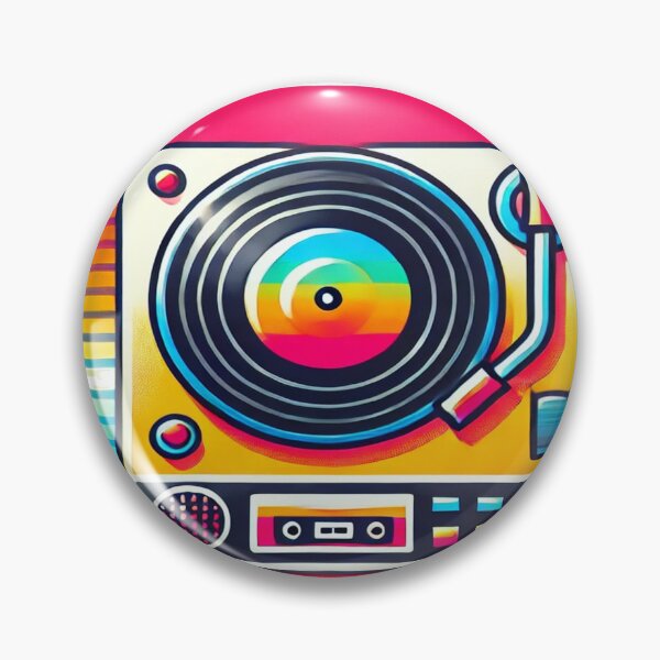 Item preview, Retro 80s Vinyl Record Player Design designed and sold by Genady.