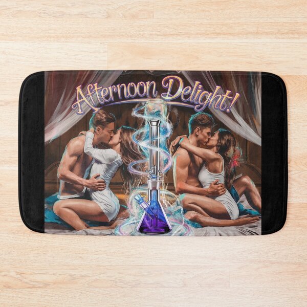 Item preview, Afternoon Delight with Couples Embracing - Water Bong - Black designed and sold by JLEmporium.