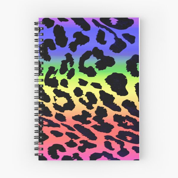 Item preview, neon rainbow leopard print pattern designed and sold by meuliasshop.
