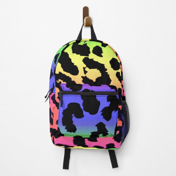 Item preview, neon rainbow leopard print pattern designed and sold by meuliasshop.