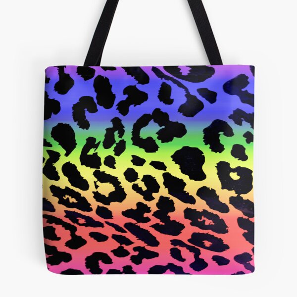 Item preview, neon rainbow leopard print pattern designed and sold by meuliasshop.