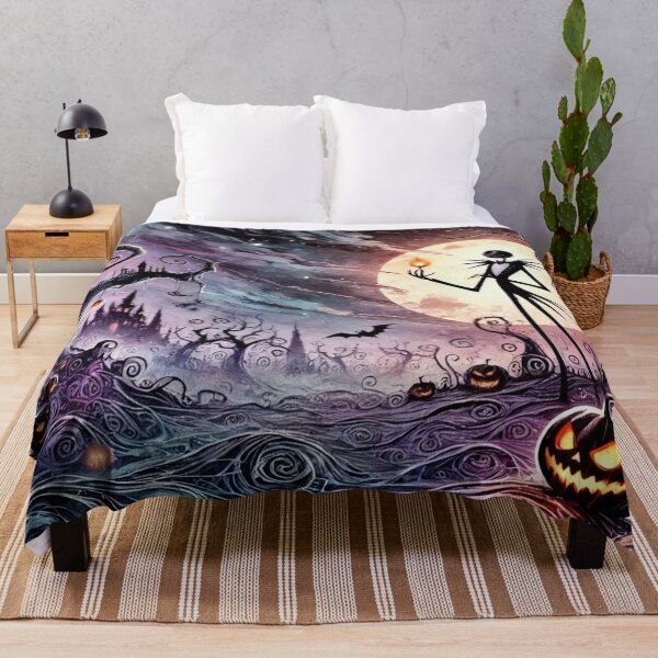 Item preview, Spooky Moonlit Scene with Jack Skellington designed and sold by Visionary Vibez.