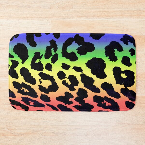Item preview, neon rainbow leopard print pattern designed and sold by meuliasshop.