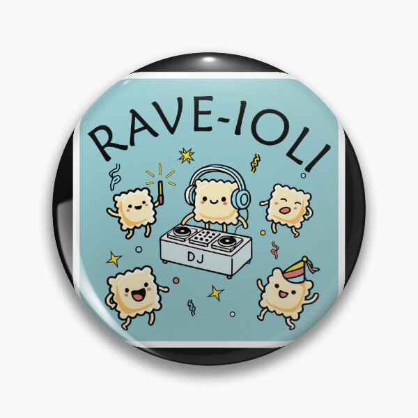 Item preview, Rave-ioli rave - Pasta Party (blue background) designed and sold by Groenendijk.