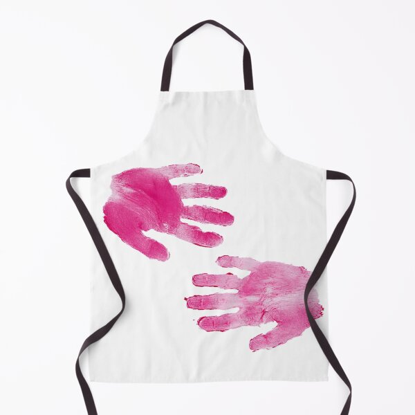 Item preview, A pair of pink handprints on a white background designed and sold by urzga.