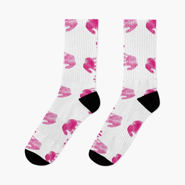 Item preview, A pair of pink handprints on a white background designed and sold by urzga.