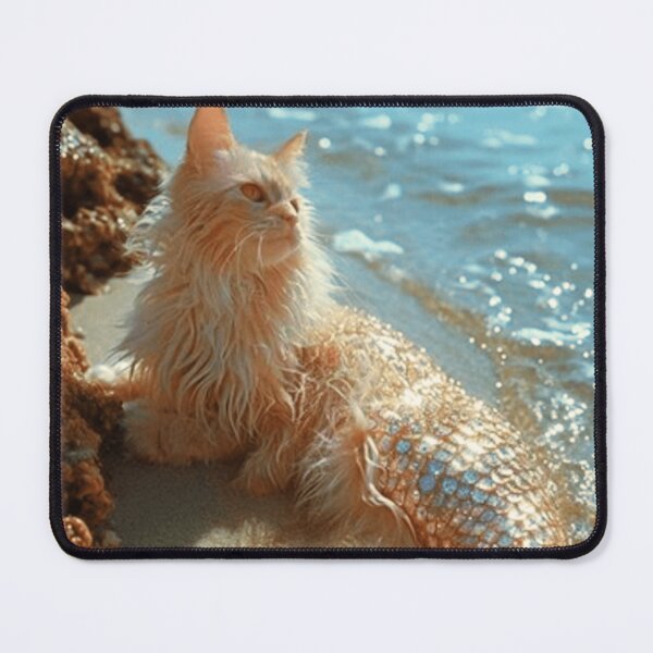Item preview, Mermaid Kitty - Merkitty on the Shore designed and sold by WigOutlet.