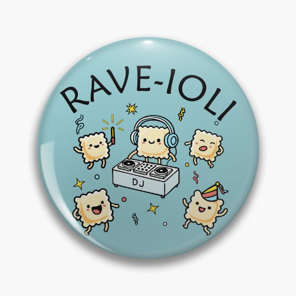 Item preview, Rave-ioli rave - Pasta Party (on light blue) designed and sold by Groenendijk.