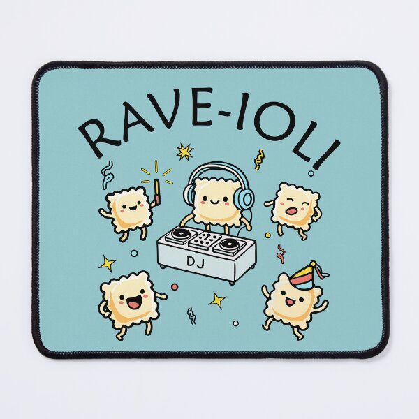 Item preview, Rave-ioli rave - Pasta Party (on light blue) designed and sold by Groenendijk.