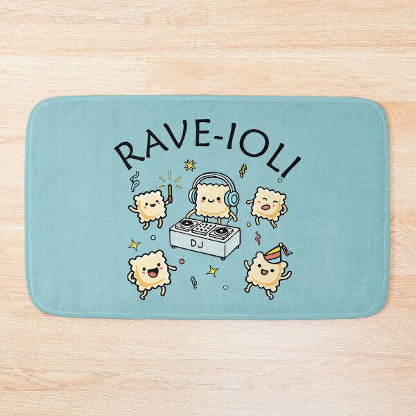 Item preview, Rave-ioli rave - Pasta Party (on light blue) designed and sold by Groenendijk.