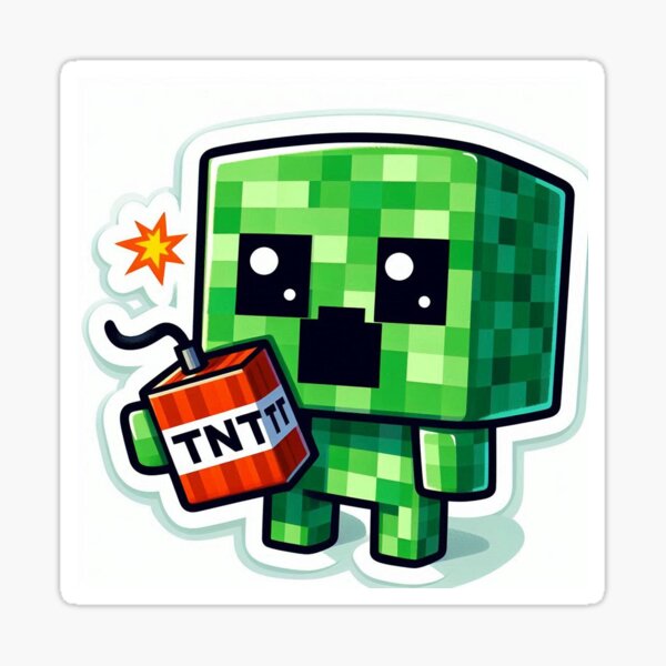 Artikel-Vorschau von Minecraft Creeper-Aufkleber, designt und verkauft von ur-gamestickers.
