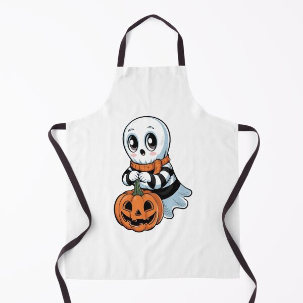 Item preview,  halloween ghost kawaii style hanging a pumpkin designed and sold by masteryStore.