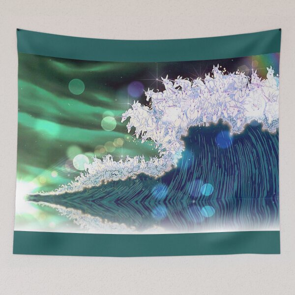 Item preview, Seafoam and Unicorns designed and sold by seventySIXart&photo .