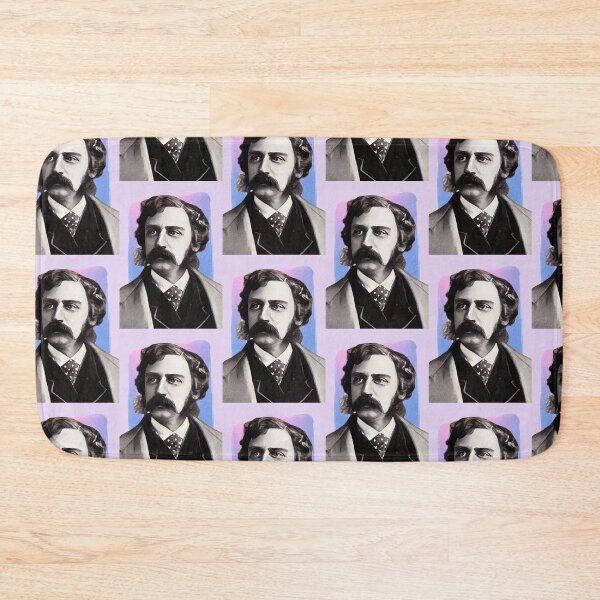 Item preview, American Writer Bret Harte - purple pink - illustration  designed and sold by Litstoy.