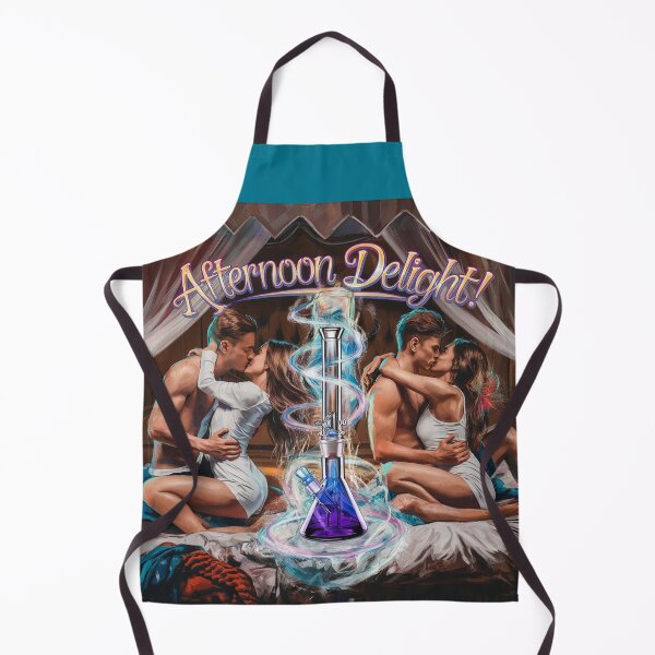 Item preview, Afternoon Delight with Couples Embracing - Water Bong - blue designed and sold by JLEmporium.