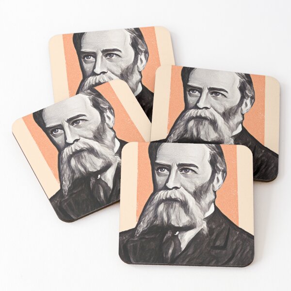 Item preview, American Poet James Russell Lowell - orange - illustration  designed and sold by Litstoy.