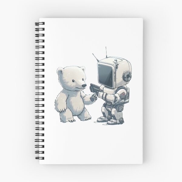 Item preview, Polar Bear Meets Robot Friend designed and sold by Artcurrents.