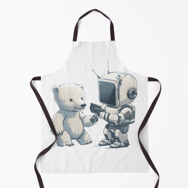 Item preview, Polar Bear Meets Robot Friend designed and sold by Artcurrents.