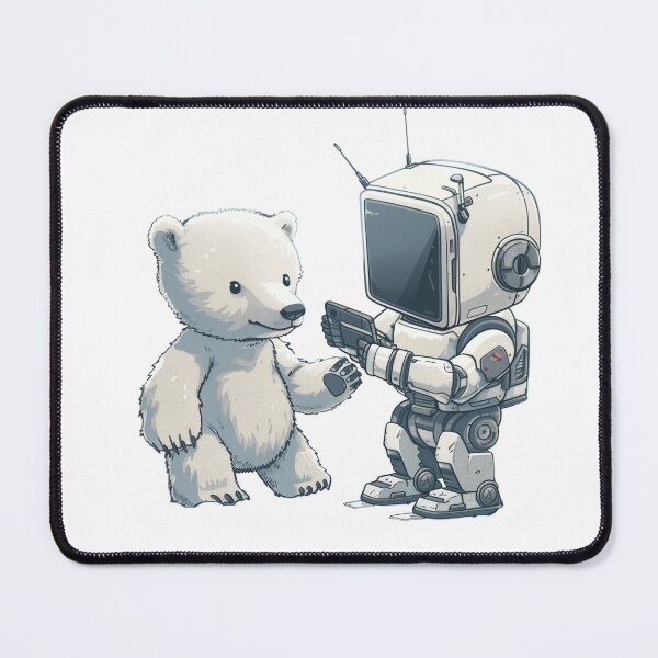 Item preview, Polar Bear Meets Robot Friend designed and sold by Artcurrents.