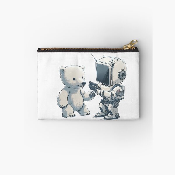 Item preview, Polar Bear Meets Robot Friend designed and sold by Artcurrents.