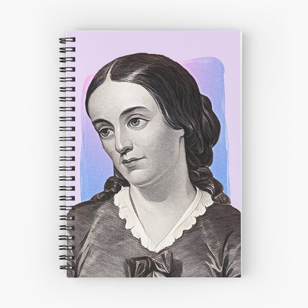 Item preview, American Journalist Margaret Fuller - purple pink - illustration  designed and sold by Litstoy.