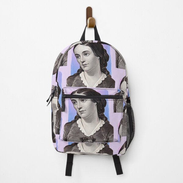 Item preview, American Journalist Margaret Fuller - purple pink - illustration designed and sold by Litstoy.