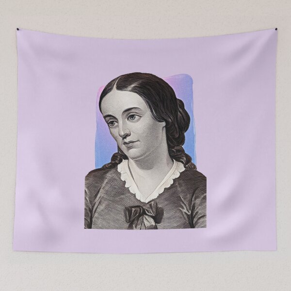 Item preview, American Journalist Margaret Fuller - purple pink - illustration  designed and sold by Litstoy.