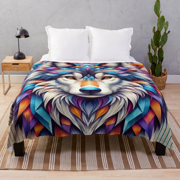 Item preview, Geometric Wolf: Color Harmony designed and sold by FAONIM.