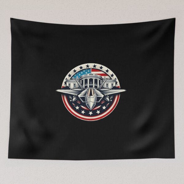 Item preview, Copy of F-22 raptor flying by the White House, colorful  designed and sold by BeztProductz.