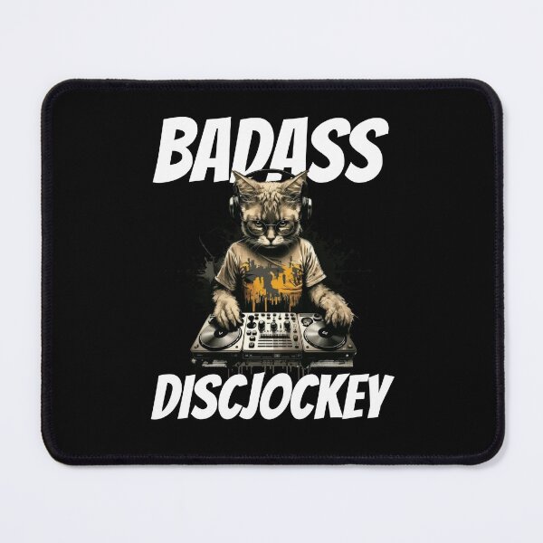Item preview, Cool cat as a disc jockey - nice DJ design. designed and sold by ReneMM.