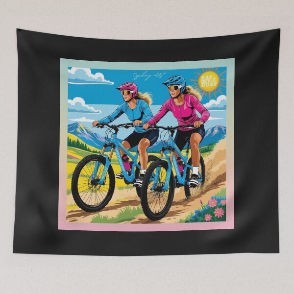 Item preview, Cycling Art - MTB, Girls Shred - Eat My Dust designed and sold by EatMyDust-Bike.