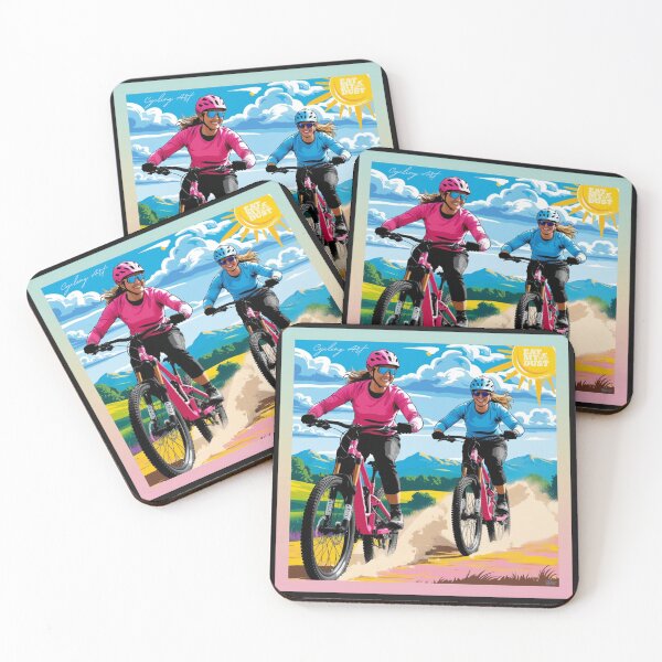 Item preview, Cycling Art - MTB, Cracking Trails - Eat My Dust designed and sold by EatMyDust-Bike.