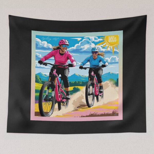 Item preview, Cycling Art - MTB, Cracking Trails - Eat My Dust designed and sold by EatMyDust-Bike.